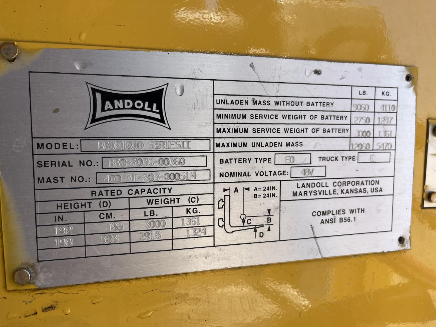 MONTACARGAS ELECTRICO BENDI B30E180D